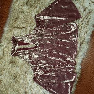 American Eagle Bell Sleeve Keyhole Top